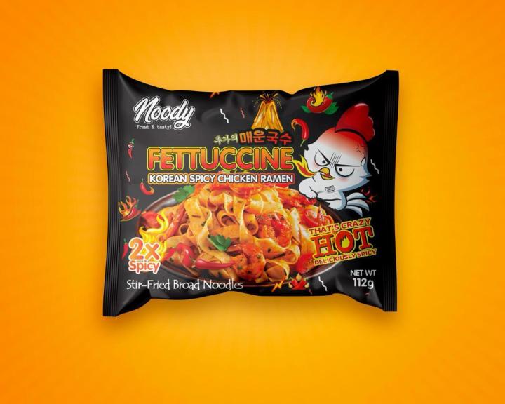 NOODY KOREAN CHICKEN RAMEN FETTUCCINE 2X SPICY RED | Daraz.pk
