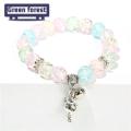 Green forest Energy Bead Bracelet High Elasticity Ice Crack Korean Style Bracelet. 