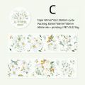 Panda Online Flower Moon Summer Series PET Tapes Decorative Masking Tapes Sticky Paper Tape for Journals Diary DIY Crafts. 