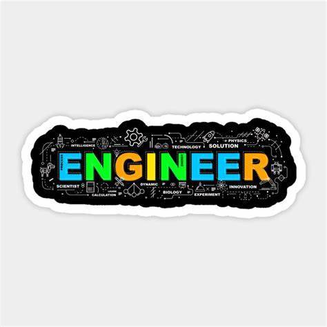 Engineer Sticker - 3 inch x 2 inch - Also Custom Stickers Available - Stickers for Laptop - Stickers for Mobile