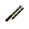 M&G Acrylic Marker Black 2mm suitable for painting surfaces such as: stone, ceramics, porcelain, glass, wood, textiles, canvas, metal, wood, plastic, polymer clay, etc. 
