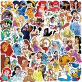 10/50/100pcs Disney Mix Cartoon Micky Princess Stickers Graffiti Decals Laptop Luggage Skateboard Waterproof Sticker Kid Toy. 