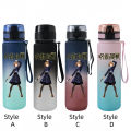 Jujutsu Kaisen Peripheral Cartoon Animation Water Bottle Sports Plastic Student Children Large Capacity 650ml Water Cup. 