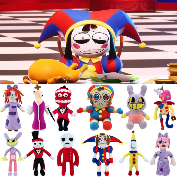 The Amazing Digital Circus Plush Cartoon Plushie Toys Theater Rabbit Doll Stuffed Toys Children Christmas Kids Gifts