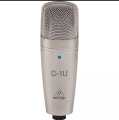 Behringer C-1U Professional Large-Diaphragm Studio Condenser USB Microphone. 