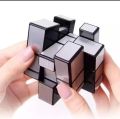 Orignal Mirror Cube 3x3 Stickerless Rubiks Cube 3D Puzzle Magic Cube Fast Speed Magic 3x3x3 Puzzle Toys, Mirror Blocks Cube Silver Cube 57mm for kids Fast Stress Relief Fidget Toys Game. 