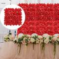 Artificial Panel, Silk Flower Wall Background, Backdrop for Wall Decor, for Wedding Shop Window Stage Background Party. 