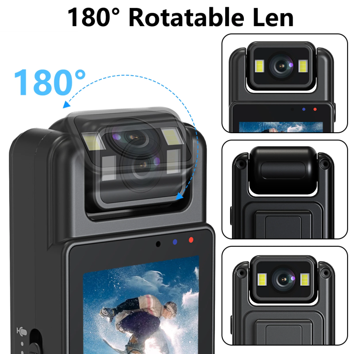 2024 L12 Wifi Mini Camera 1080P Portable Digital Video Recorder Worn Police Small Body Cam Night Vision DVR Miniature Camcorder