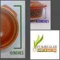 clay karahi large beautiful design healthy cooking. 