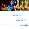 Bubble Fun Water Droplet Style Solar LED String Lamp Colorful Waterproof Outdoor Fairy Light Fashion LED Droplet Bulb Lights Party. 