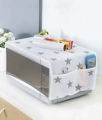 Microwave Dustproof Fabric Cover with 2 Side Storage Pockets – 1 Piece Protective Oven Cover. 
