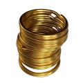 10Pc DIY Solid Brass Round Split Key Ring Keychain Key Holder Hoop Loop 15mm. 