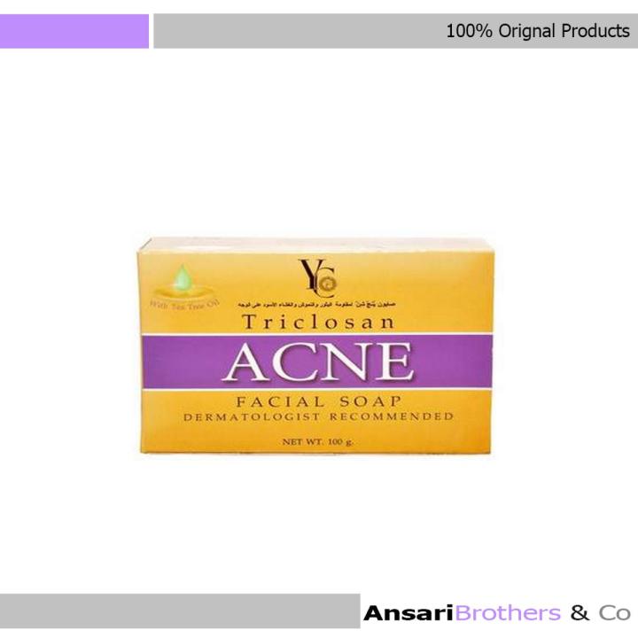 Yc Acne Soap Bar Triclosan Acne Facial Soap ( 1x Soap)