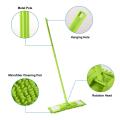 Microfiber Wet and Dry Flat Cleaning Mop with Telescopic Long Handle ( Multicolour , Medium ). 