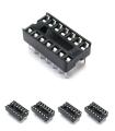 5pcs 14 Pin Dil DIP IC holder Socket Solder 0.3 inch. 