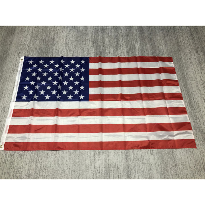 USA Flag 60x90cm 90x150cm us flag Double Sided Printed Polyester American flag Grommets USA Flag Moonlight