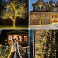 kolpop Solar String Lights Outdoor, Solar Powered Fairy Lights 240 LED 8 Modes Garden Copper Wire Waterproof Decoration Lighting for Tree Patio Christmas Camping Wedding Party Warm White uk import. 