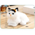 PinShang Simulation Cat Plush Toys Soft Stuffed Kitten Plush Doll With Sound Cute Animal Plushies For Kids Birthday Gifts. 