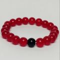 Beautiful Red and Black Glass Bead Friendship Bracelet fashion jewelry for Couples, Bestfriends, Boys and Girls. 