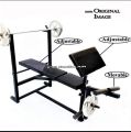All in One 90 degree Multi Position Chest Bench Press Exercises Bicep Curl Dumbbells Exercise Leg Thigh Weight Dumbel Home Gym Bench Press - Black Color. 