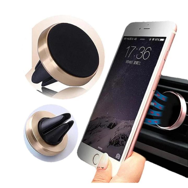 Magnetic Car Vent Phone Holder - 360° Rotation Smartphone Mount