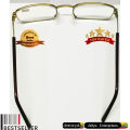 Optical Eye Sight Glasses  Metal Frame -2.75 Eye Sight - Distance View Glasses - Golden Brown Frame - With Case. 