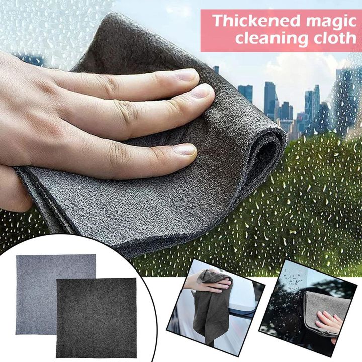 1/5Pcs Thickened Magic Cloth Reusable Microfiber Glass Windows Wipe Rags Multifunction Car Washing Towel Bathroom Cleaning Tool