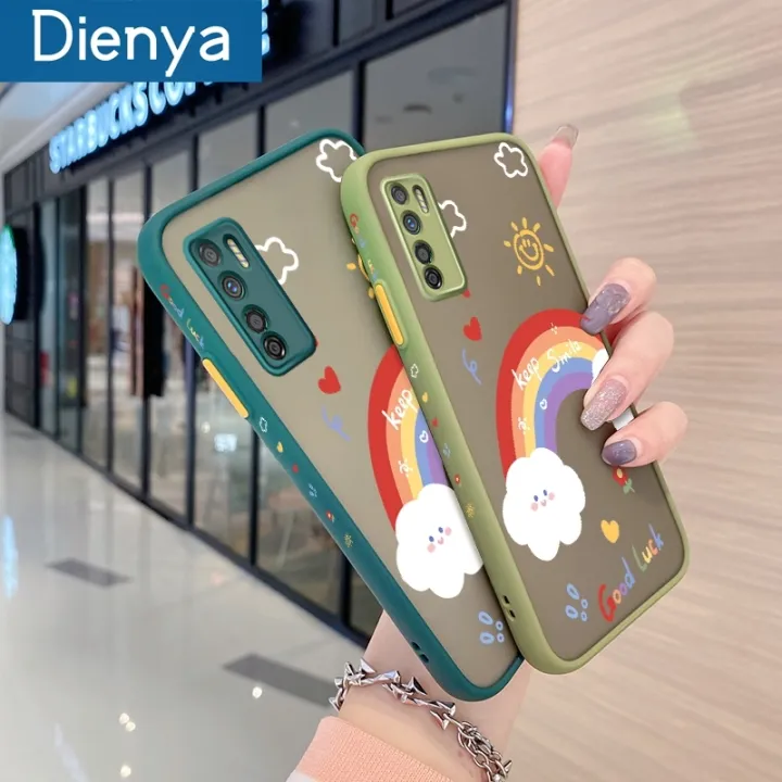 dienya%20For%20Infinix%20Note%207%20Lite%20Case%20Cartoon%20Cute%20Rainbow%20Pattern%20Thin%20Shockproof%20Frosted%20Transparent%20Hard%20Cases%20Silicone%20Back%20Cover%20-%20Image%202
