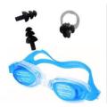 Swimming Goggles (Ear plugs and Nose plugs included) Sealed pack. 