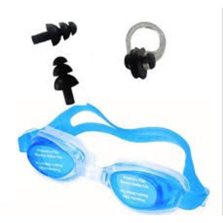 Swimming Goggles (Ear plugs and Nose plugs included) Sealed pack