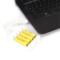 1.2V Universal 4 Slot AA/AAA Rechargeable Battery Charger Adapter USB Plug. 