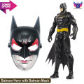 Pack of 2 - Superhero Batman and Batman Mask for children - Action figures - Stage cosplay Props Mask. 