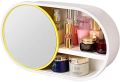 Day2day Mall Wall Mounted Makeup Storage Organizer with Mirror. 