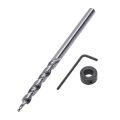 2Pcs 1/4 Inch Hex Pocket Hole Drill Bit + 3/8(9.5Mm)Replacement Twist Step Drill Bit With Depth Stop Collar For Manual Pocket Hole Jig System Drill Guide Drill Tools Kit. 