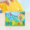 Alphabet Animal Toys Wooden Animal Puzzle for Children Kids. 