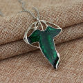 Jewelry Ladies Gift Pendant Necklace Hobie 1 Piece Vintage Green Leaf Man Lord of the Rings Elf Pendant Chain Necklace. 