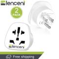 LENCENT 2 X Pakistan/World to US Travel Adapter from Pakistan/UK/Europe/China/Australia to 3 Pin US Plug Adapter Charger Converters. 