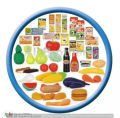 19" Mini Shopping Cart with Full Grocery Food Toy Play set for Kids Imported Made. 
