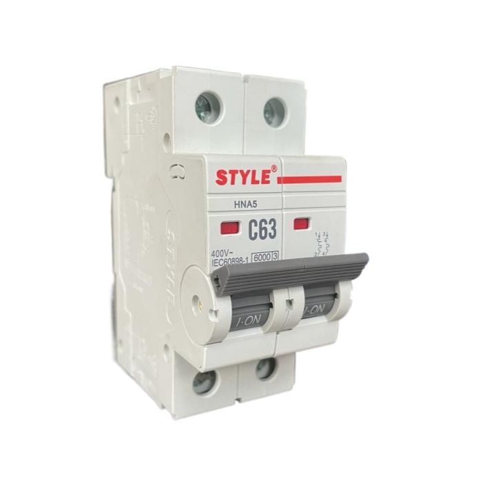 Style Electrical Circuit Breaker 63A & 32A Single Phase 2 Pole 220V - High Quality DAAZLED