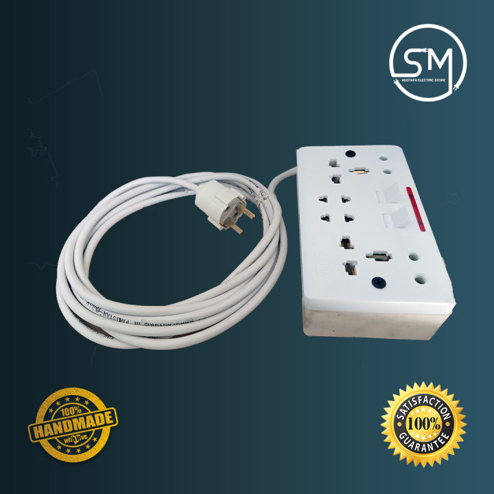 Electrical%20Extension%20Board%20%20Handmade%20%20Multipurpose%20with%2010/15/20%20feet%202%20Core%20Extension%20Cable%20-%20Image%202