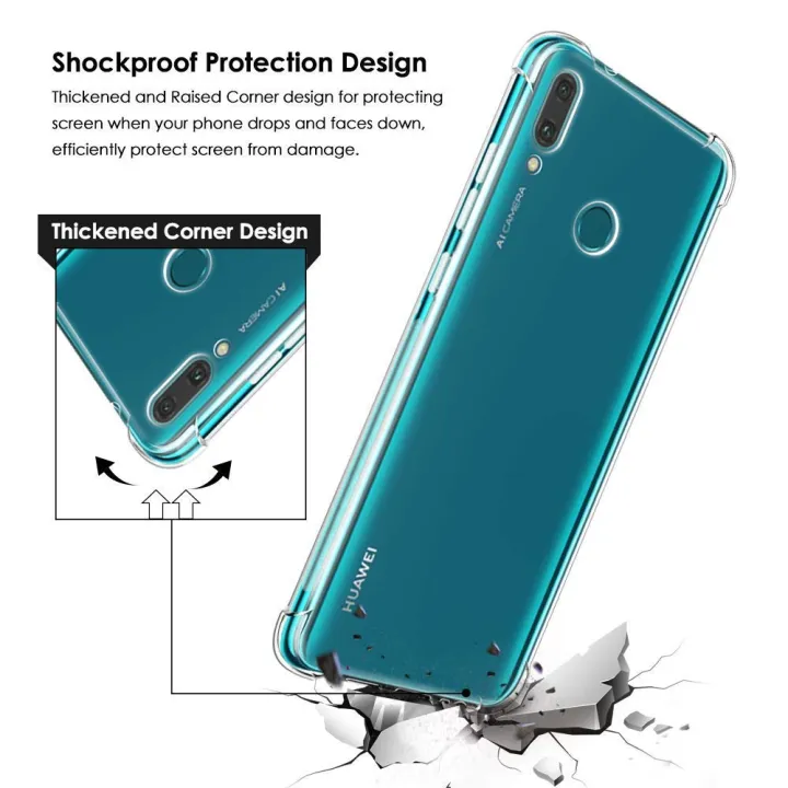 Huawei%20Y7%20Prime%202019%20Airbag%20Case%20Anti%20Shock%20and%20Anti-Scratch%20Resistant%20Clear%20View%20Transparent%20TPU%20Silicone%20Back%20Cover%20-%20Image%2010
