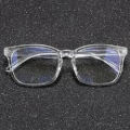 Korean Style Original Transparent Square Frame Glasses for Men - Women Clear Lens Glasses Anti Blue Frame Spectacles For Men And Women. 