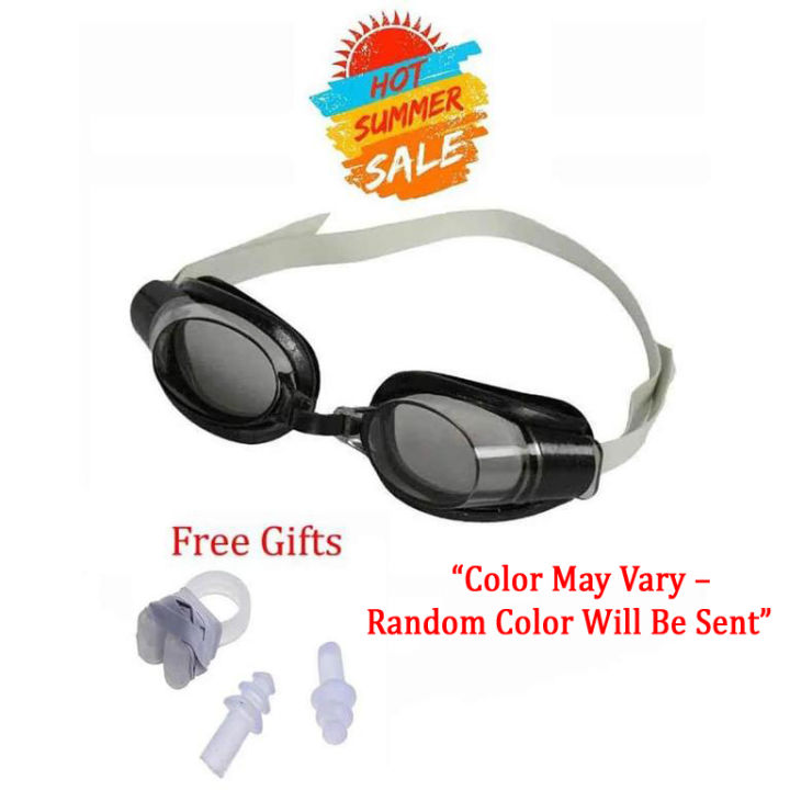 Swimming Goggles swimming glasses With Ear Plug+Nose Clip Waterproof Swim Glasses No Leaking Anti Fog Protection for Adult  Youth Kids Child By Khatoon Trends