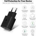 Samsung 25W with original cable Usb Type C Fast Charger Pd Wall Power Adapter Samsung 25W Fast Charger with Type C to Type C Cable Pd Charger For all Mobile Phone. 