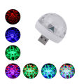 USB Party Lights Mini Disco Ball,Led Small Magic Ball Sound Control DJ Stage Light Colorful H F Gadets. 