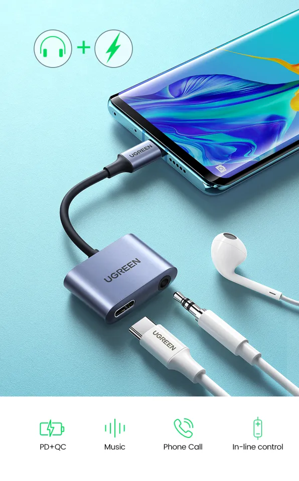 UGREEN USB C to AUX Cable Adapter Type C AUX Earphone