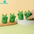 Green Home Eye-Popping Toy TPR Eye-Popping Vegetable Worm Doll Decompression Toy. 