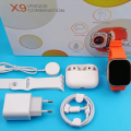 X9 Smart Watch  pro 2  1.99Inch Display  Dual Straps  Wireless Charger  Smartwatch. 