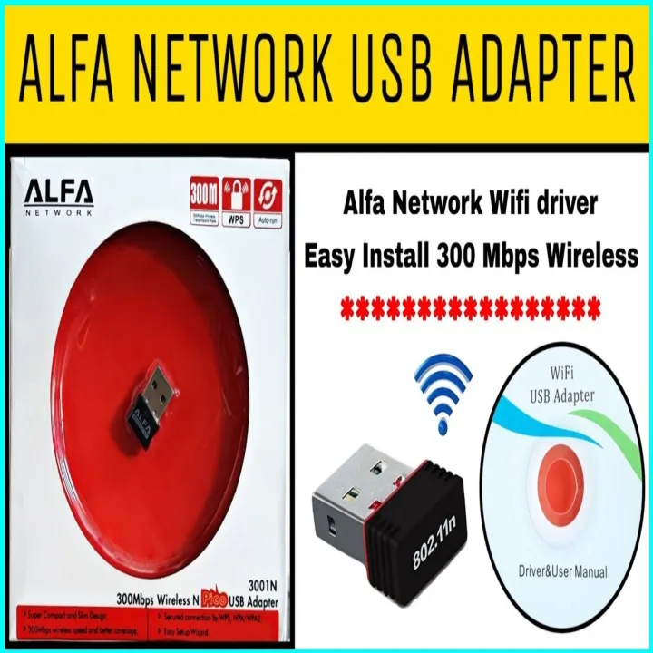 Original ALFA Wifi Wireless USB 300Mbps - Best Internet Signal from ...