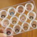 Migeet Empty Contact Box Container Storage Lenses 12 Grids Transparent Clear Case Compartment Holder. 